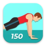 150 pushups workout challenge android application logo